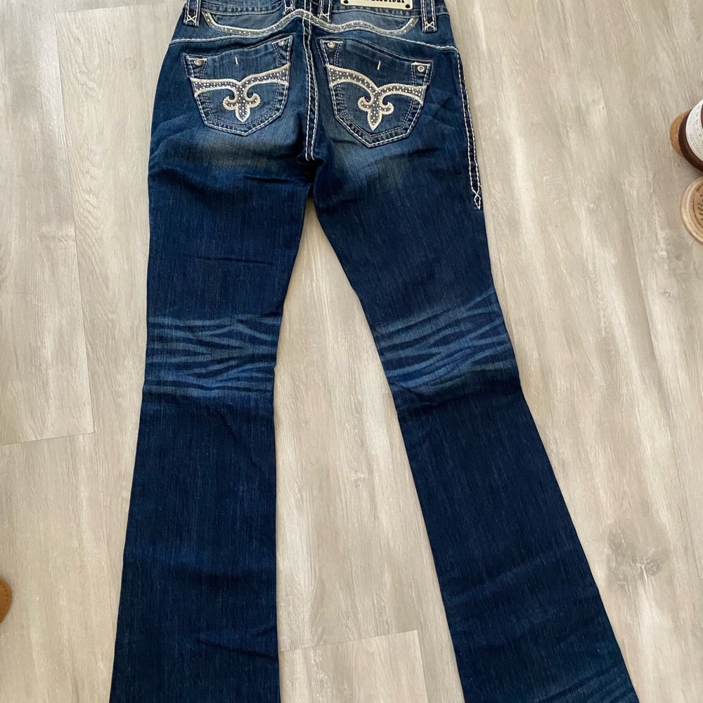 Rock Revival Dark Blue Flare Jeans
